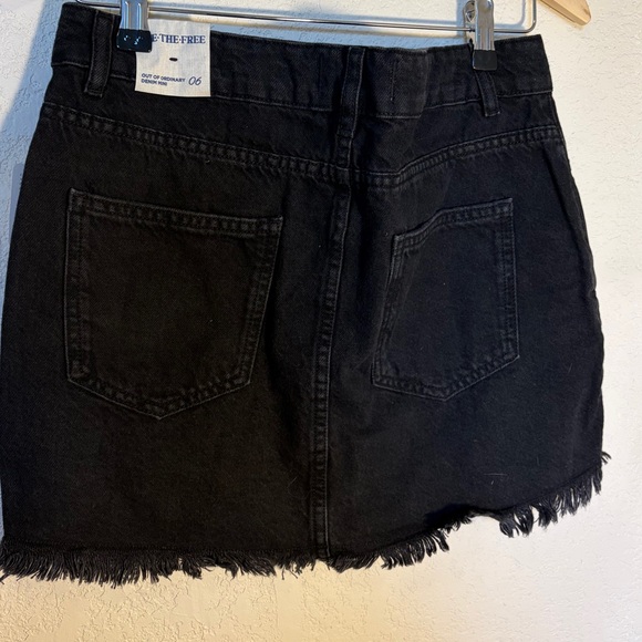 Free People We the Free Black Denim Skirt - Picture 3 of 5